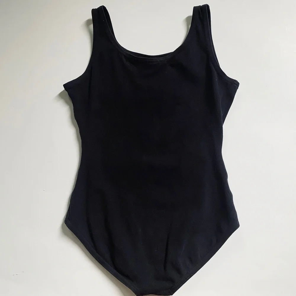Girls Capezio black dance leotard